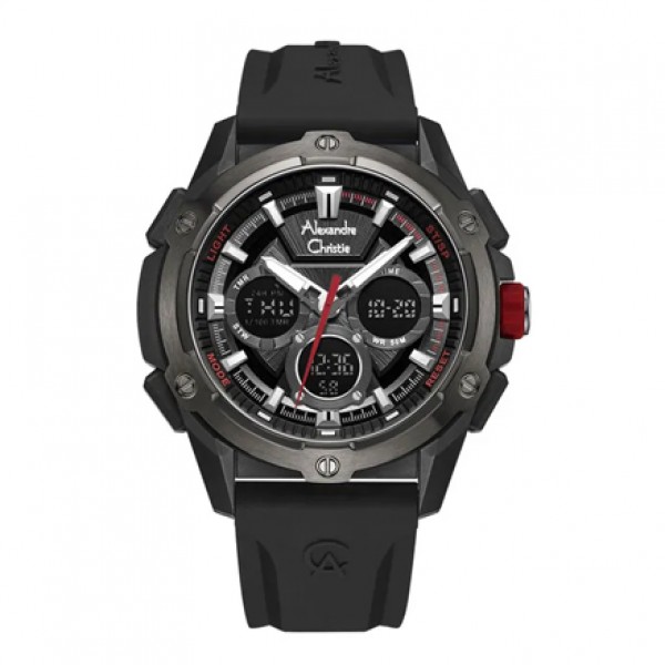 Alexandre Christie AC 9503 Grey Black Rubber MHREPDGBA